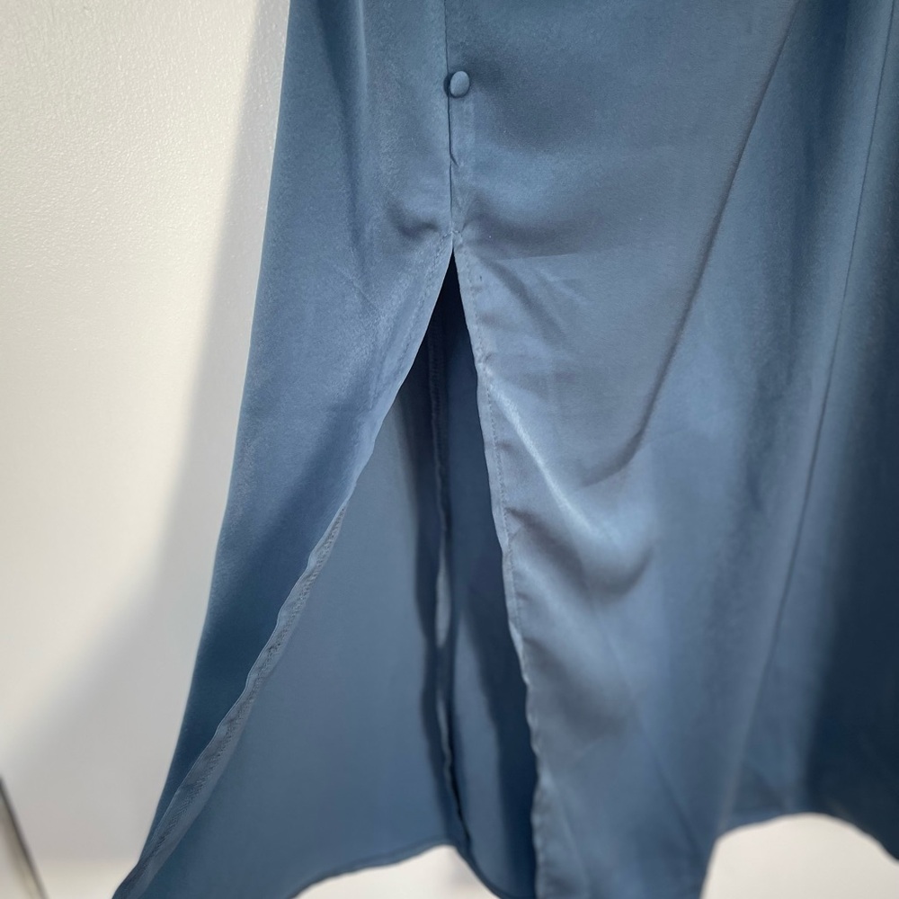 Cider Elegant Blue Sleeveless Dress - Picture 5 of 9